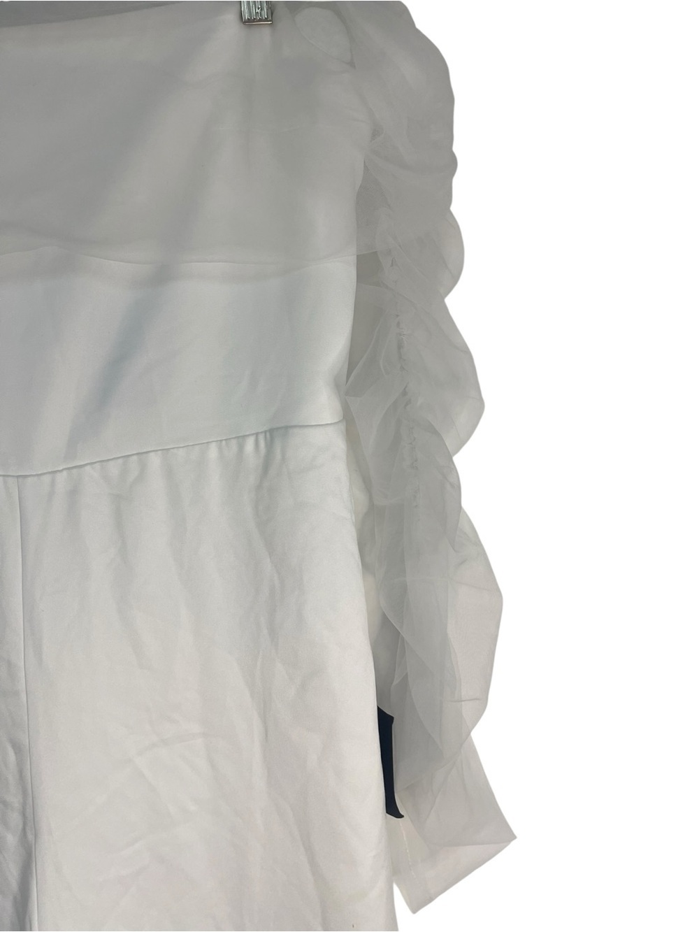 Lulus Eternal Bliss Tulle Off-the-Shoulder Jumpsuit White - Picture 3 of 16